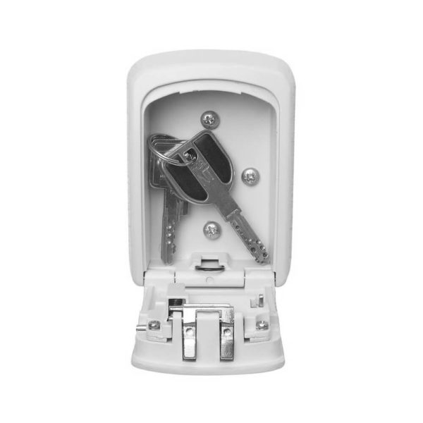 Κλειδοθήκη Τοίχου με Συνδιασμό Λευκή M Masterlock • Δόμηση Ρόδου