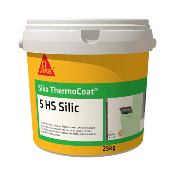 1.sika 633183 Sika ThermoCoat 5 HS Silic Λευκό 25kg