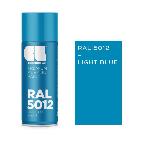 Cosmos Lac Ακρυλικό Σπρέι Ral 5012 Light Blue 400ml - Δόμηση Ρόδου