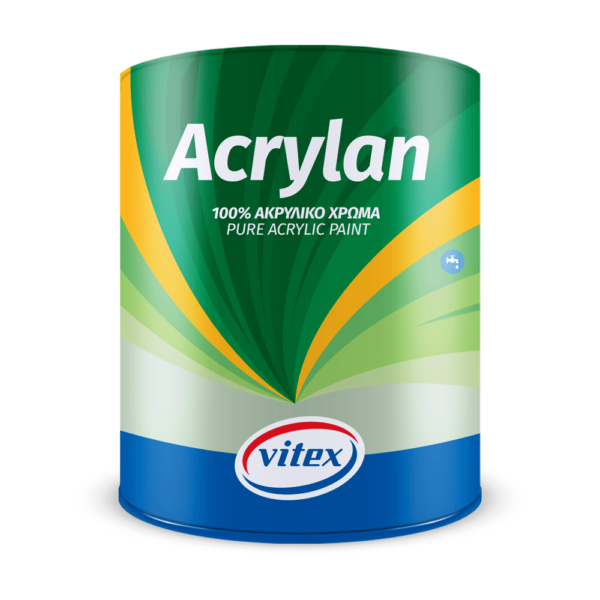 Vitex Acrylan 100% Ακρυλικό Χρώμα Λευκό 3lt - Δόμηση Ρόδου