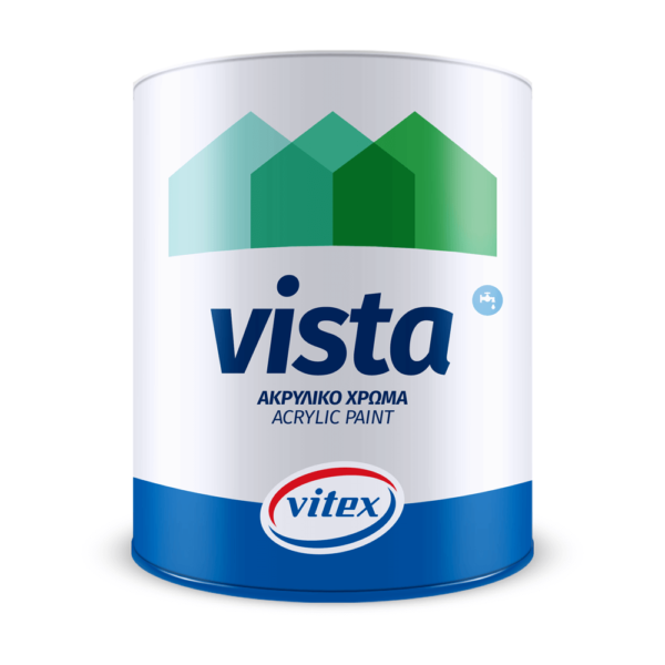 Vitex Vista Ακρυλικό Λευκό 9lt - Δόμηση Ρόδου