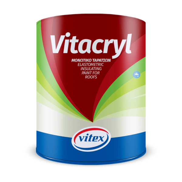 Vitex Vitacryl Μον/κο Ταρατσών Λευκό 10lt - Δόμηση Ρόδου