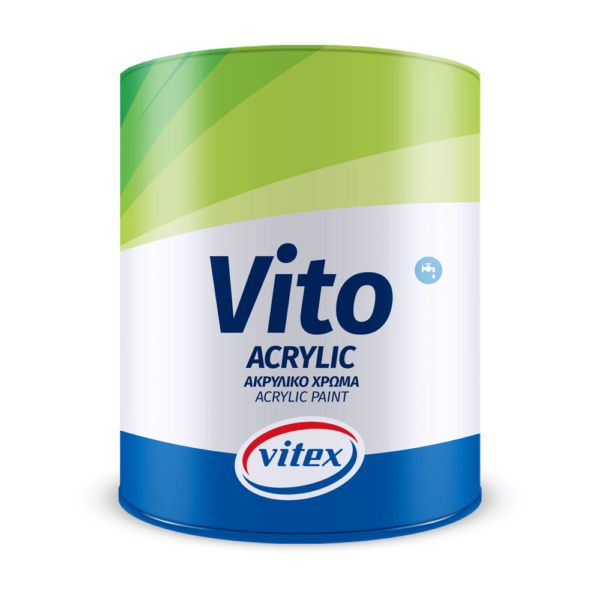 Vitex Vito Ακρυλικό Λευκό 3lt - Δόμηση Ρόδου