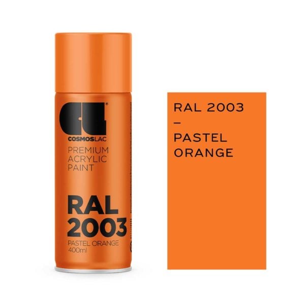 Cosmos Lac Ακρυλικό Σπρέι Ral 2003 Pastel Orange 400ml • Δόμηση Ρόδου