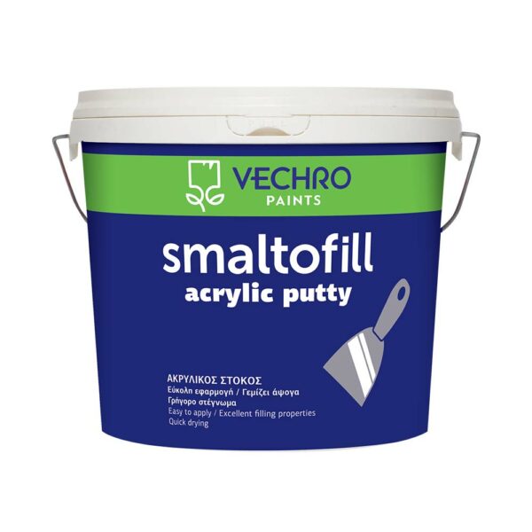Smaltofill Ακρυλικός Στόκος Λευκός 5kg Vechro • Δόμηση Ρόδου