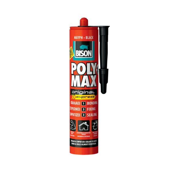 Poly Max Express 425gr Μαύρη Bison • Δόμηση Ρόδου