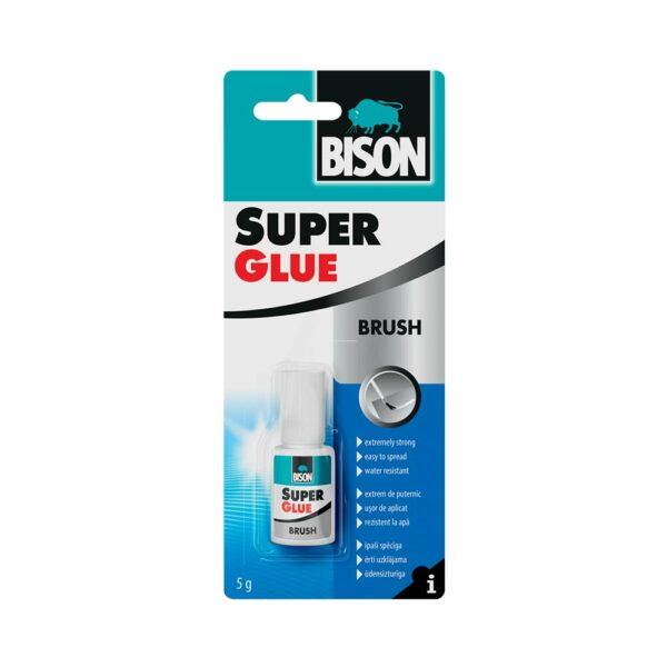 Super Glue Κόλλα με Πινέλο 5gr Bison • Δόμηση Ρόδου