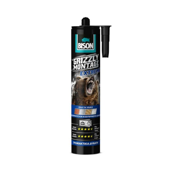 Grizzly Montage Extreme 435ml Λευκή Bison • Δόμηση Ρόδου