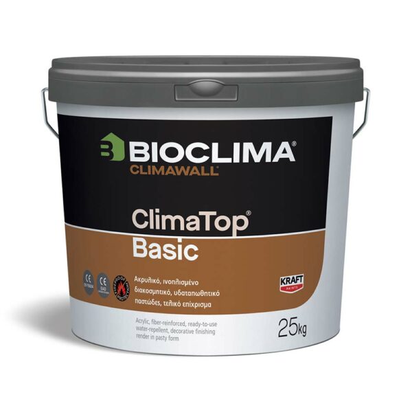 ClimaTop Basic Ακρυλικό Λευκό 25kg Kraft • Δόμηση Ρόδου