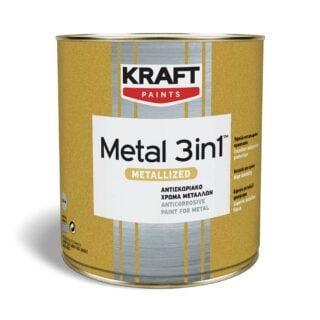 Metal 3in1 Metallized Matt 502 Ανθρακί 750ml Kraft
