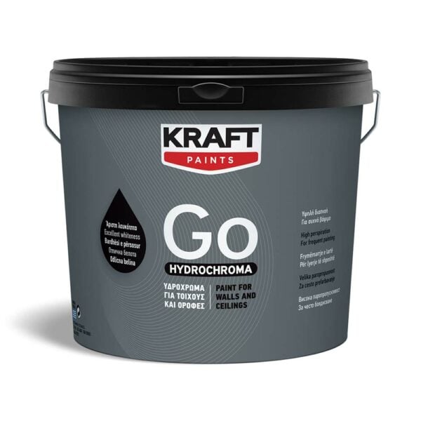 Go! Hydrochroma Λευκό 3lt Kraft • Δόμηση Ρόδου