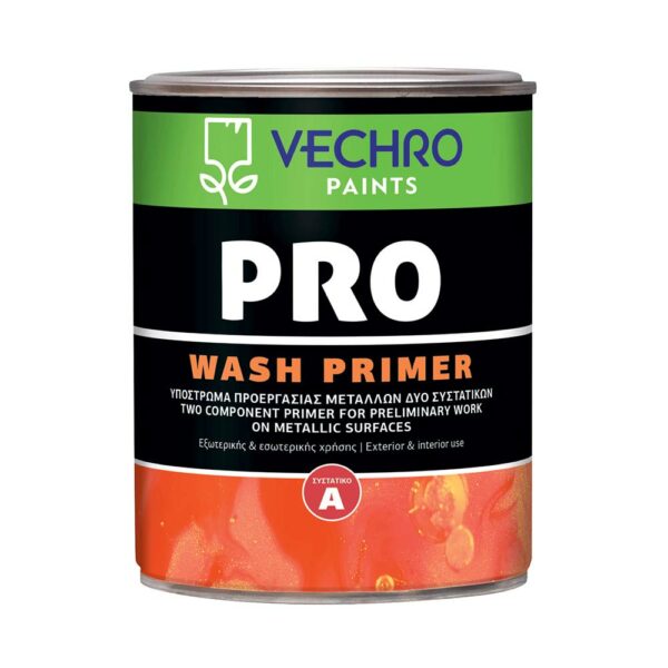 Pro Wash Primer Α Συστατικό Υποκίτρινο 600gr Vechro • Δόμηση Ρόδου