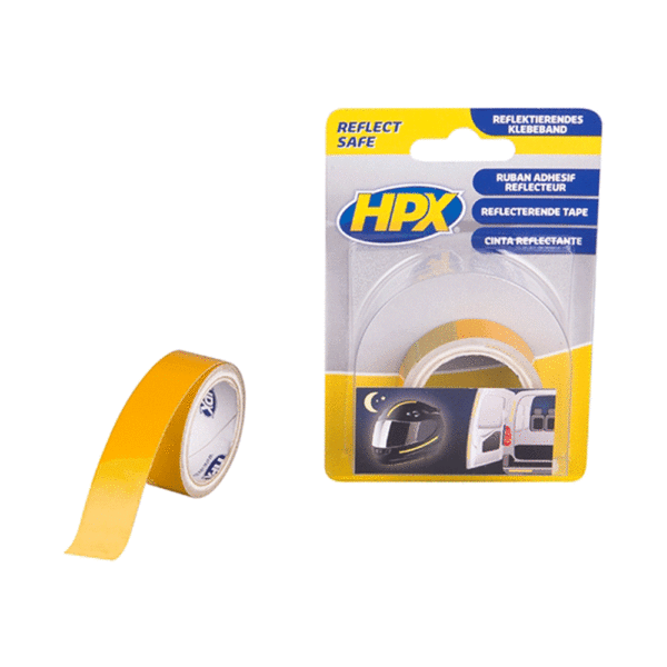 Ταινία Ανακλαστική 19mm x 1.5mm Κίτρινη HPX • Δόμηση Ρόδου