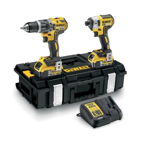 DeWalt  Σετ Κρουστικό Δραπανοκατσάβιδο & Παλμικό Κατσαβίδι Μπαταρίας 18V DCK266P2-QW