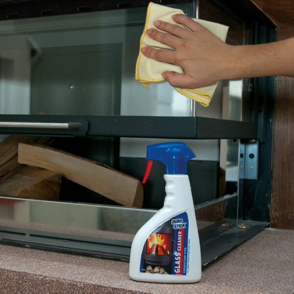 Durostick Glass Cleane rΚαθαριστικό υγρό για τζάμια απλών και ενεργειακών τζακιών 500ml • Δόμηση Ρόδου