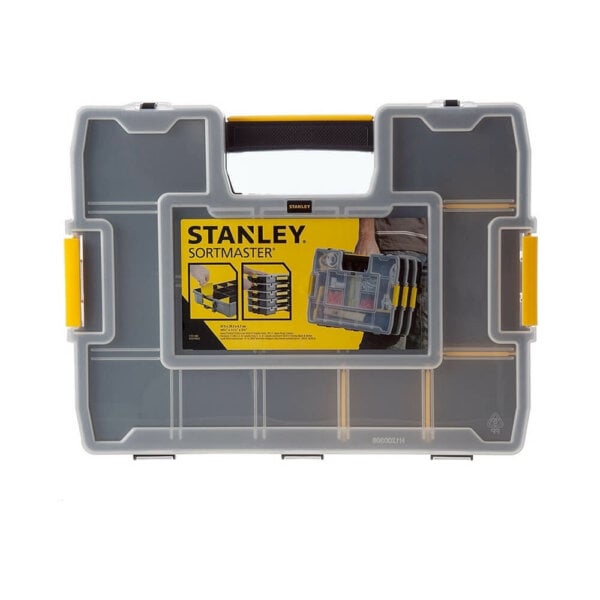 Stanley SortMaster Ταμπακιέρα Εργαλείων 14 Θέσεων με Ρυθμιζόμενα Χωρίσματα Μαύρη