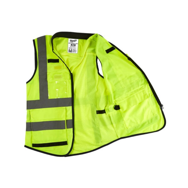 MILWAUKEE Ανακλαστικό Γιλέκο Εργοταξίου Κίτρινο L/XL 15 Τσέπες - Image 2