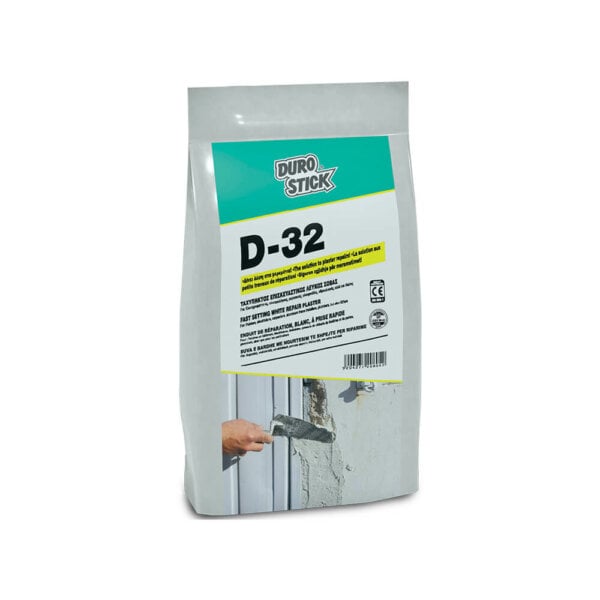 Durostick D-32 Ταχύπηκτος Επισκευαστικός Σοβάς Λευκός 5kg