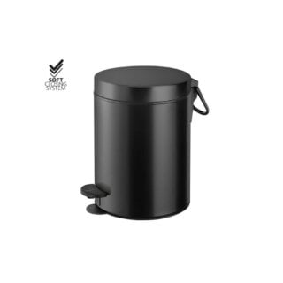 Sanco Χαρτοδοχείο 5lt Soft Closing System Μαύρο Ματ