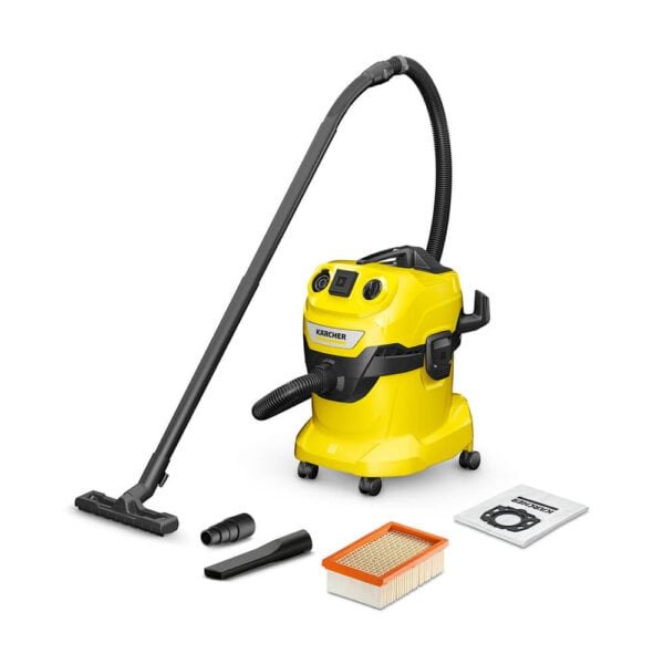 Karcher WD 4 P V-20/5/22 Σκούπα Υγρής και Ξηρής Αναρρόφησης με Κάδο 20lt