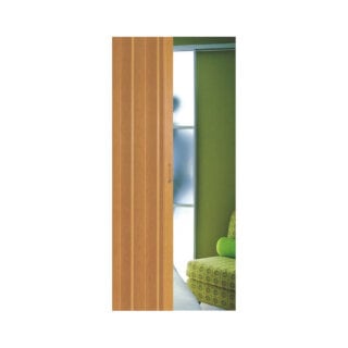 Inox Kiss D0100 Πόρτα PVC Εσωτερική Φυσαρμόνικα 91x220cm Φυσικό Χρώμα Ξύλου